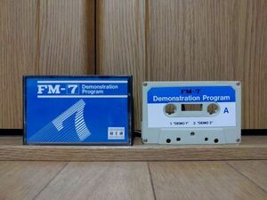 【動作品・テープ】 FM-7 DEMONSTRATION PROGRAM デモンストレーションプログラム 富士通FM-7のゲームソフト　FUJITSU