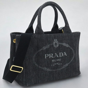 中古 プラダ トートバッグ レディース ブランド PRADA カナパ 2WAYトートバッグ 1BG439 AJ6 F0002 ブラック バッグ