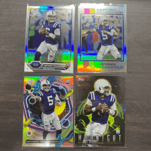 Anthony Richardson RC Parallel 4枚セット 2024 Topps Composite Football NFL Midnight Morning /125 Refractor Chrome Cosmic 1973