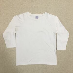 送料込 米国製 champion T1011 七分袖 Tシャツ Mサイズ USED チャンピオン ラグランスリーブ アメカジ 古着 made in USA