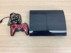 ◯営HM151-A5T80【埼玉発】SONY PlayStation3 CECH-4300C ブラック 500GB コントローラー付き 初期化済み コード無 現状品