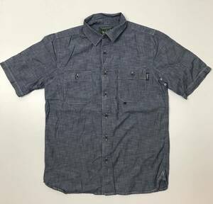 Woolrich ウールリッチ 半袖 シャツ シャンブレー シャンブレーシャツ 半袖シャツ サイズM コットン cotton