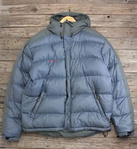 MAMMUT×ajungilak of Norway アユンギラック ダウンパーカー 紺×グレー 表XL