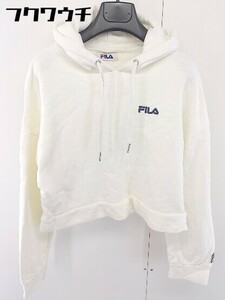 ◇ MERCURYDUO マーキュリーデュオ FILA フィラ 長袖 パーカー サイズF ホワイト レディース