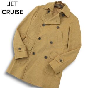 JET CRUISE ジェットクルーズ 麻布テーラー 秋冬 【英国 MOON生地】 ウール100％★ トレンチ コート Sz.42　メンズ 日本製　A4T12463_B#N