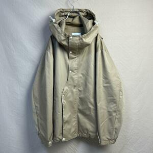 hatra 19aw cotton shell size2 ベージュハトラ コットンシェル L M パーカ ジャケット コート マウンテン