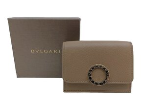 未使用品！BVLGARI【ブルガリ】291770 ブルガリブルガリ 三つ折り財布 コンパクトウォレット （4231）