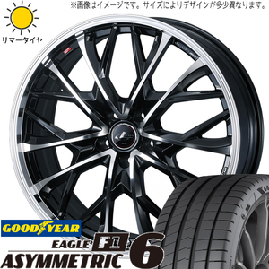 225/40R18 サマータイヤホイールセット プリウス etc (GOODYEAR ASYMMETRIC6 & LEONIS MV 5穴 114.3)