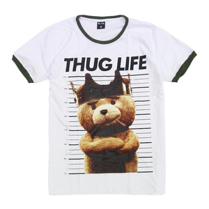 映画 テッド TED ペット くま リンガー キング カワイイ ストリート系 デザインTシャツ おもしろTシャツ メンズ 半袖★tsr0817-grn-l