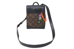 極美品 LOUIS VUITTON ルイヴィトン スティーマー XS ハンドバッグ M80327 モノグラム マカサー PVC レザー 中古 4c070872