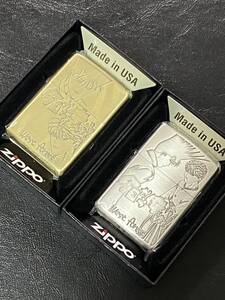 zippo 今日から俺は 2面刻印 2点 アニメ 希少モデル 2022年製 ゴールド シルバー ケース 保証書付き