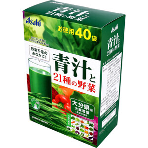 【まとめ買う】アサヒ 青汁と21種の野菜 3.3g×40袋×40個セット