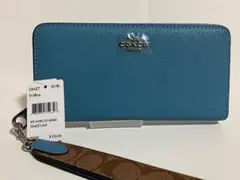 【新品未使用】COACH 長財布 ブルー レディース