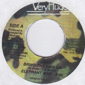 Epレコード　 ELEPHANT MAN / BRING THE WAR ON (CRYSTAL WATER)