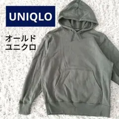 オールドユニクロ UNIQLO オリーブグリーン パーカー Mサイズ