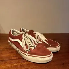 Vans スエード スニーカー 赤 8.5 (メンズ)