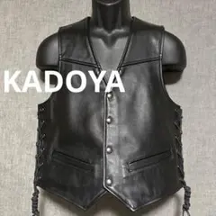 KADOYA カドヤ　レザーベスト　ライダースベスト　バイク用ベスト