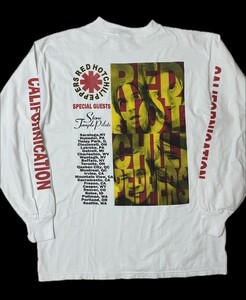 VINTAGE レッチリTシャツ RED HOT CHILI PEPPERS 00s CALIFORNICATION TOUR 長袖 TEE レッドホットチリペッパーズ 両袖プリント レッチリ 