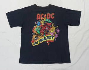 1990年 USA製 AC/DC 『ARE YOU READY?』 ツアー Tシャツ ロック ビンテージ Guns n
