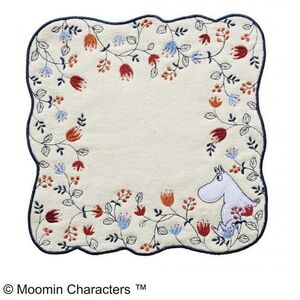 ムーミン ミニハンカチ ひとりの時間 ミニタオル 抗菌防臭加工 MOOMIN 25×25cm ハンドタオル メール便可 ポイント消化