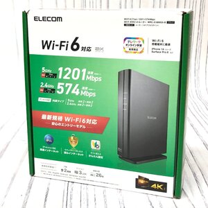 m001 E(80) 未使用 ELECOM エレコム Wi-Fi 6(11ax) 1201+574Mbps Wi-Fi ギガビットルーター WRC-X1800GS-B ブラック