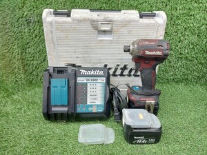 中古 makita マキタ 14.4V 充電式 インパクトドライバ バッテリー2個 + 充電器 TD161D