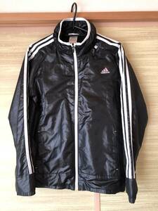 ★adidas 薄手ジャンバー★黒M