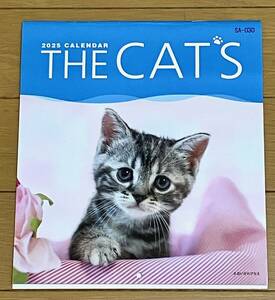 可愛い猫・ねこ・子猫・ネコ◆壁かけカレンダー◆THE CAT’S【新品/未使用】2025年・令和7年☆六曜付き