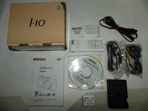 【★PENTAX ペンタックス optio I-10 ▲取説・ケーブル・元箱・充電器・充電池等付属品のみ★】