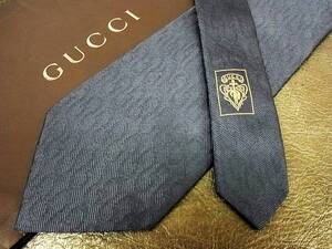 ●bv0942●良品●グッチ【GUCCI】 ＧＧロゴ柄 ネクタイ