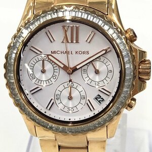 MICHAEL KORS マイケルコース SS クロノ クオーツ 稼働【CEAW5067】