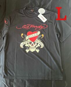 ED HARDY エドハーディー メンズ Tシャツ ED1407 ブラック スカル ドクロ Lサイズ 新品 未使用