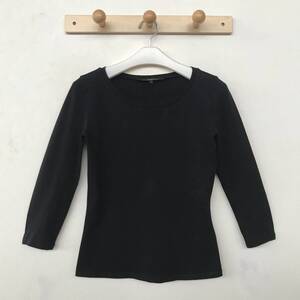 Max Mara WEEKEND LINE マックスマーラ レディース ラインストーン使い 7分袖コットンストレッチカットソー 良品 size S/M