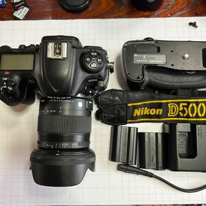 ジャンク　連写機　Nikon D500 アクセサリー、レンズセット　撮影可能　中古