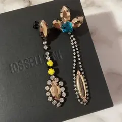 美品 IOSSELLIANI イオッセリアーニ ビジュー ロング ピアス