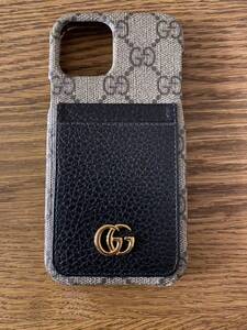 GUCCI グッチ オフィディア　iPhoneケース　iPhone12.iPhone12proスマホケース ◆カードケース付き　GGスプリーム GGマーモント