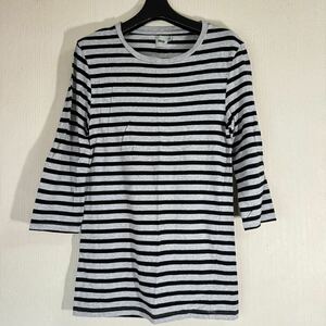 エイソス asos クルーネック ボーダーTシャツ 7分袖 メンズ import：XS