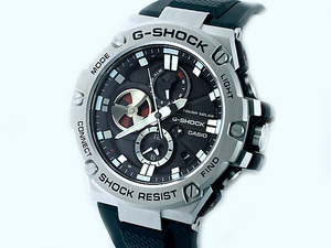 富士屋 ◆カシオ CASIO Gショック Gスチール GST-B100-1AJF メンズ 電波ソーラー 腕時計