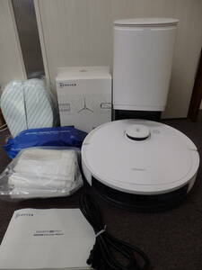 T180-5.7） ECOVACS DEEBOT N8 PRO+ ロボット掃除機　DLN11-31　自動ゴミ収集機搭載モデル　付属品多数 アクセサリーバリューパック