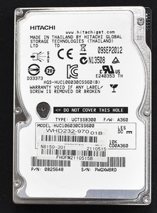 (国内発送/送料込) HGST HUC106030CSS600 SAS 6Gb/s 10,000rpm 2.5インチ HDD ディスク容量 300G 初期化済 中古動作品 (管:PA20