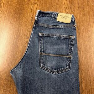 【FE205】Abercrombie&Fitch W32 L30 色落ち加工 ブーツカット ジーンズ ジーパン デニムパンツ ブランド古着 アバクロ 送料無料