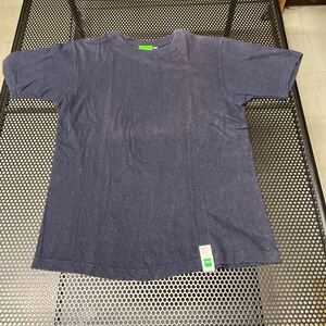 ビームス beams 半袖Tシャツ 無地 ネイビー たたみ焼けあり 穴あり