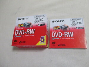 SONY DMW60Aビデオカメラ用ディスク DVD-RW 合計6枚