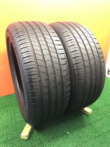 14B-130) 225/45R17 DUNLOP Le mans V silent core(遮音スポンジ付き) 8.5分山 2本