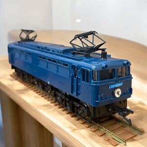 ●B ジャンク品当時物 HOゲージ はやぶさ 鉄道模型　木製 検昭和レトロヴィンテージ鉄道HOゲージ 撮り鉄 入門ブルートレイン 現状品 EF65