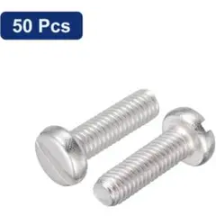 uxcell 304ステンレス鋼 小ねじ 50個 M3x10mm