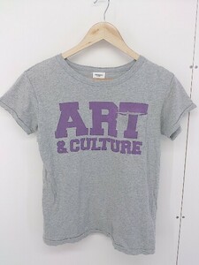 ◇ GROOVY COLORS キッズ 子供服 プリント 半袖 Tシャツ カットソー サイズ160 グレー パープル メンズ