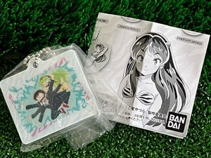 BANDAI★うる星やつら ぐっずこれくしょん◇アクリルマスコット [ラム&諸星あたる] 未使用品 ＊ガシャポン ボールチェーン付