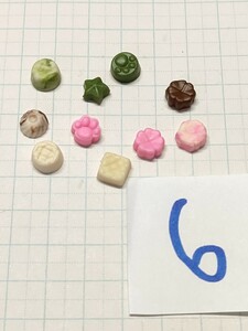 6 ミニチュア　チョコレート　10個セット　ドールハウス