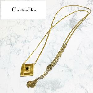 Christian Dior ゴールド　ネックレス　キヘイチェーン